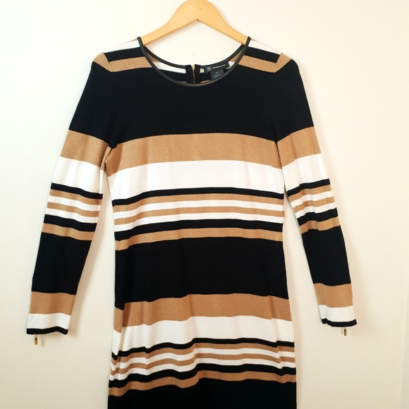 Long sleeve stripped sweater dress - Picture 7 of 8